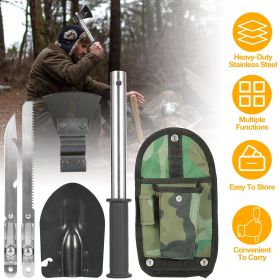6-in-1 Multi Tool Survival Kit Shovel Knife Axe Saw Nail Puller w/ Pouch Outdoor Gear Camping 6-in-1 Multi Tool Survival Kit Shovel Knife Axe Saw Nail Puller w/ Pouch Outdoor Gear Camping